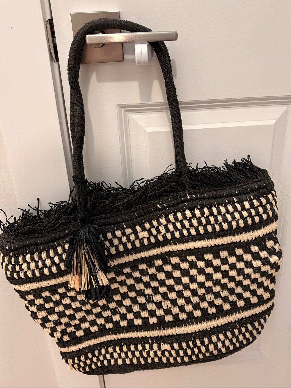Lucky Brand woven tote bag